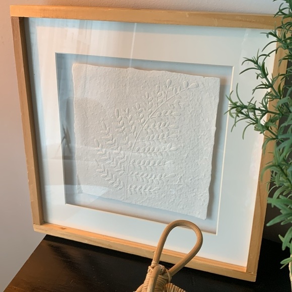 Threshold Pressed Paper Botanical Wall Art and bee set of‎ two wooden - Picture 13 of 15